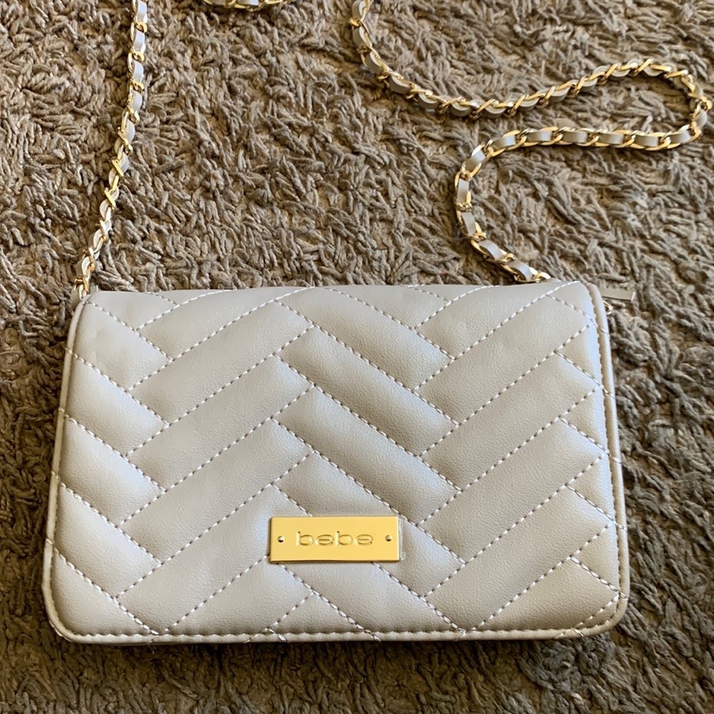 Bebe Crossbody Chain Strap Purse